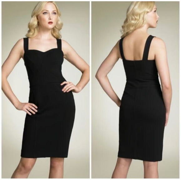 Diane Von Furstenberg Jiwon Sheath Ponte Dress Size 12 Formal Bodycon Silk DVF - Picture 1 of 13